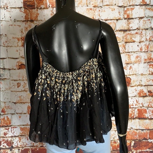 Intimately Free People Black Floral Tank Top - Picture 4 of 6